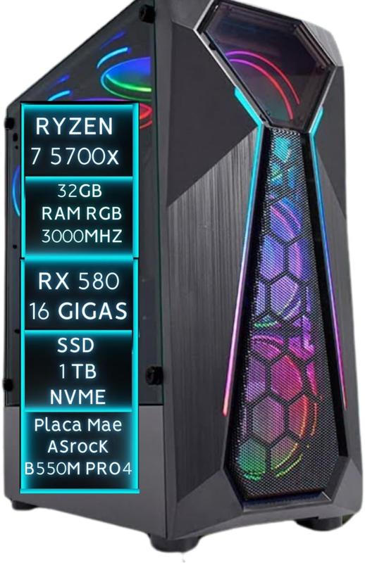 Ryzen 7 5700x + B550m em Promoção no Magazine Luiza